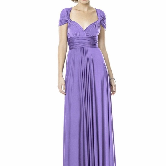 NWT Dessy Luxtwist Wrap Dress Bridesmaids Prom - Picture 5 of 8